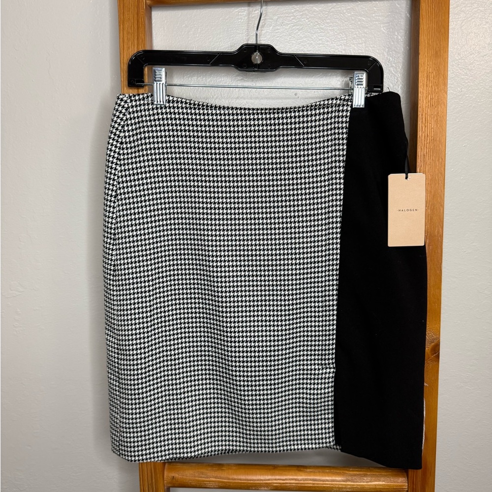 Halogen Black and White Pencil Skirt